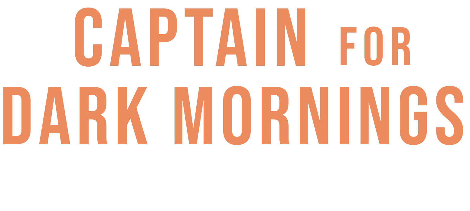 captain for dark mornings logo